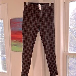 LOFT NWT stretch Plaid (checkered) Women's Pants